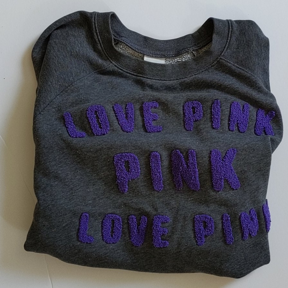 Grey & purple Pink sweatshirt